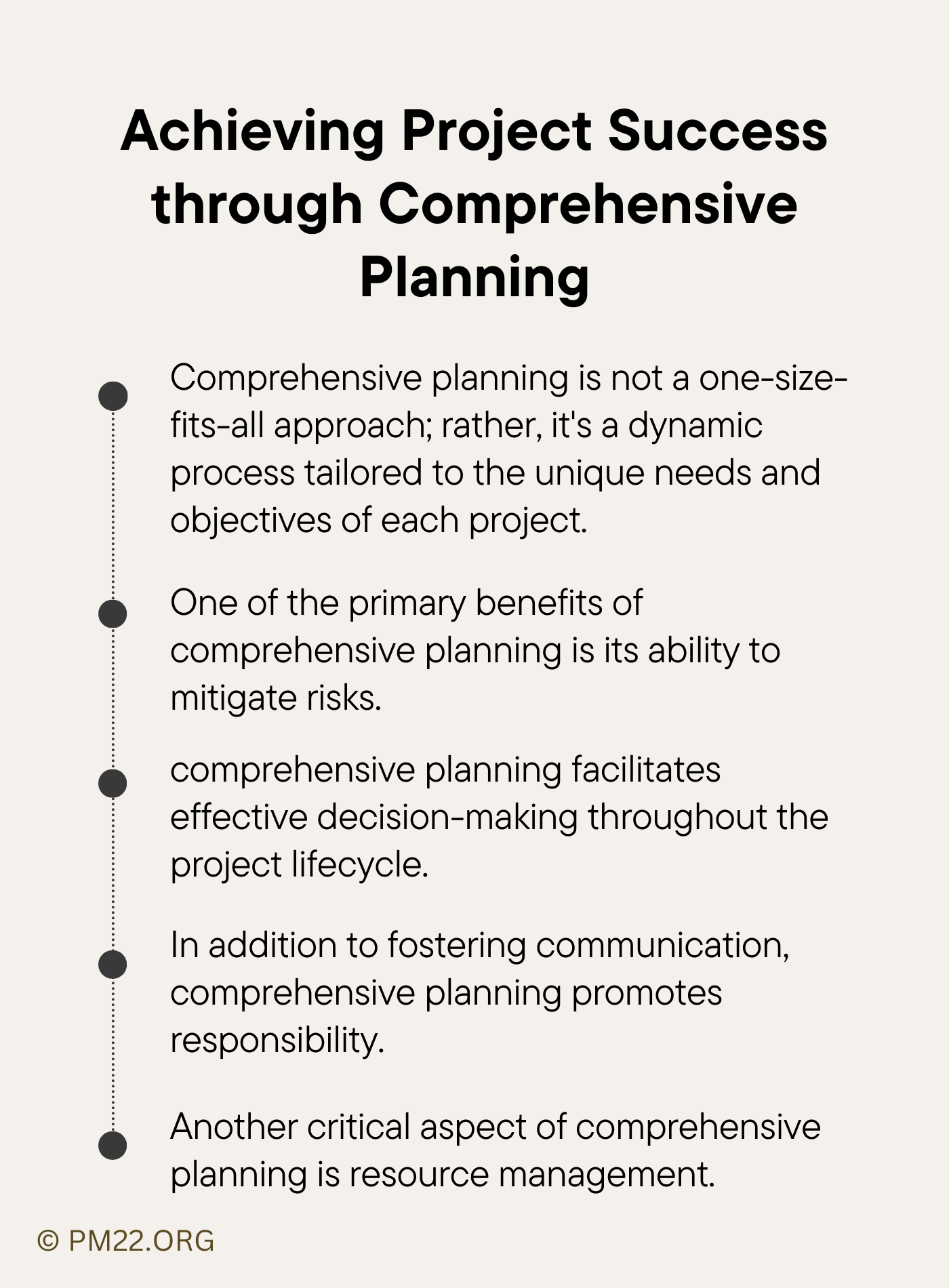 Achieving Project Success through Comprehensive Planning