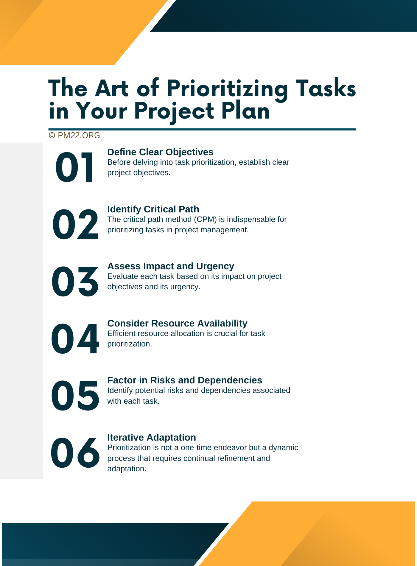 The Art of Prioritizing Tasks in Your Project Plan