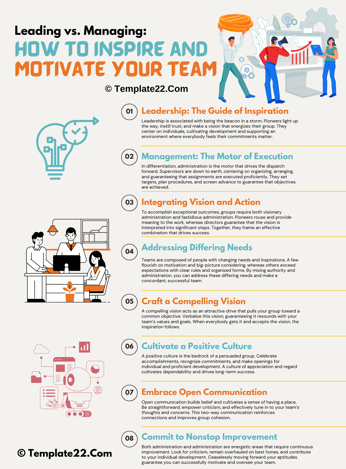 Leading vs. Managing: How to Inspire and Motivate Your Team